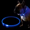 LED Collar KABB Blue for Dogs and Cats — rechargeable, adjustable light-up safety collar