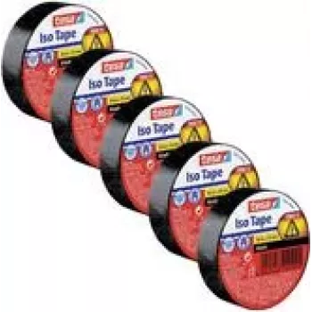 insulating tape -Set Iso Tape 15 mm x 10 m 5 rolls Black (56192-00502-23)