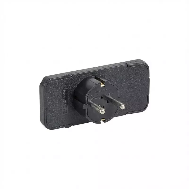 Electrical power plug Bachmann 911.170 Black 2P+E