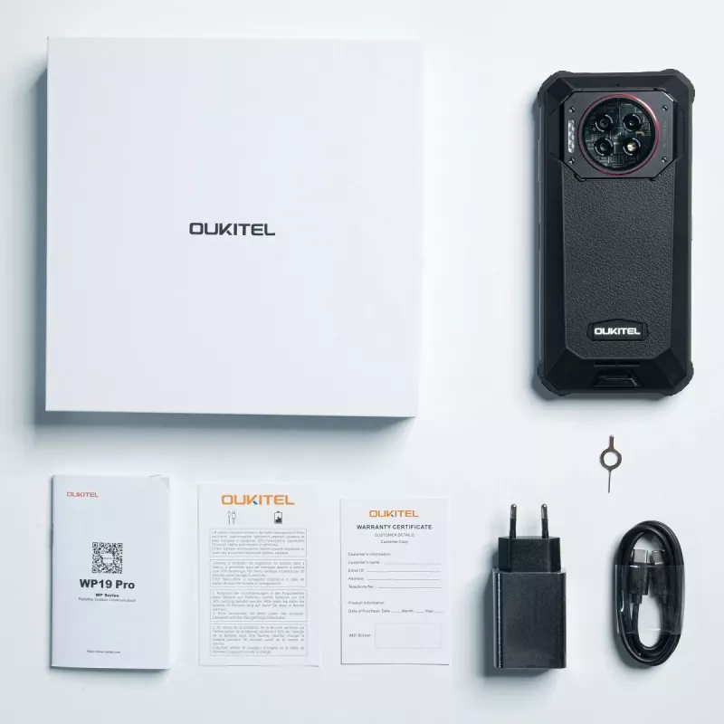 Smartphone Oukitel WP19 Pro 6.78 inch 8GB/256GB Black