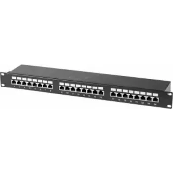 Patch Panel Tecline 257310 1U Cat6 U/FTP Black