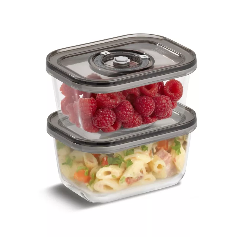 Vacuum containers Caso VacuBoxx Eco-Duo S transparent, set of 2