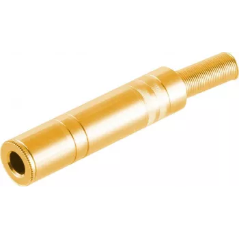 Mono 6.3 mm jack connector ShiverPeaks 50800-G gold-plated