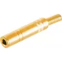 Mono 6.3 mm jack connector ShiverPeaks 50800-G gold-plated