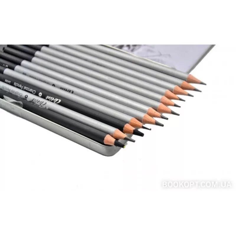 Colorino sketching art set 80118PTR — 12-piece sketching pencils and accessories