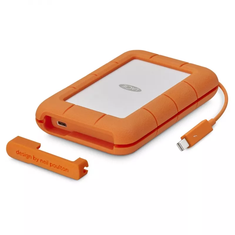 LaCie Rugged USB-C External Hard Drive 5 TB USB Type-C 3.2 Gen 1 (3.1 Gen 1) Grey Yellow