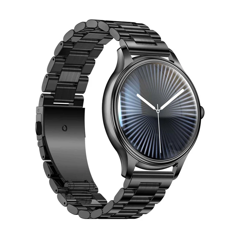 Smartwatch Colmi L28 with Black Case and Black Steel Strap