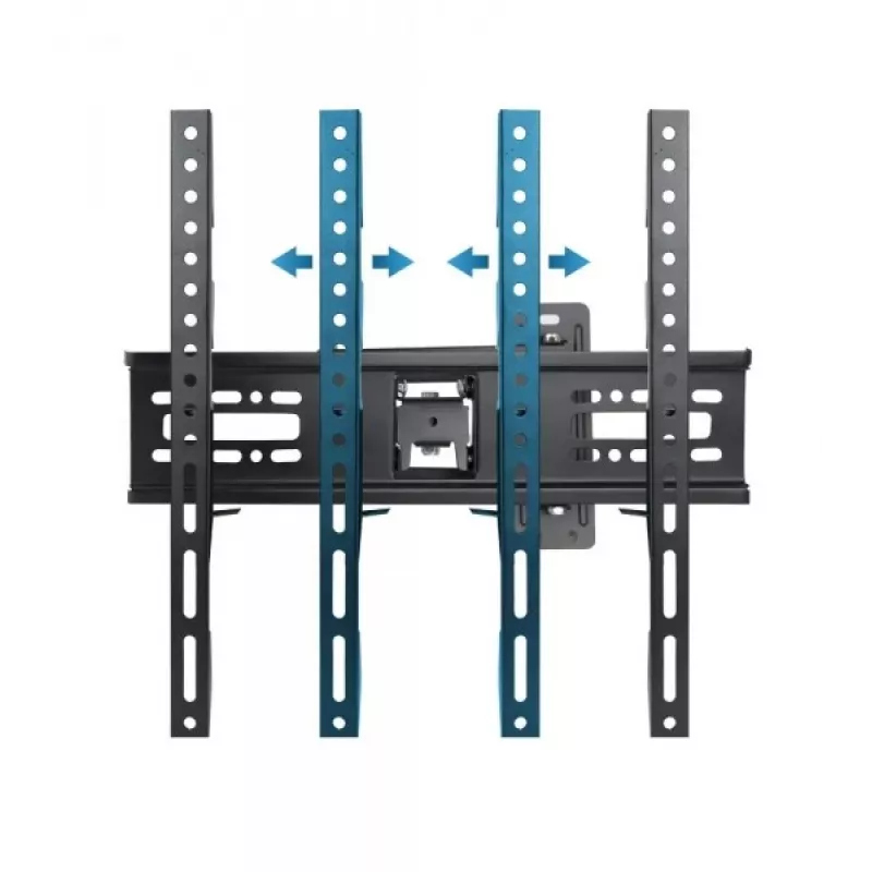 Wall TV mount ESPERANZA ERW016 for 70 inch TVs, black, 45 kg capacity, VESA 75x75–400x400, tilt 15°