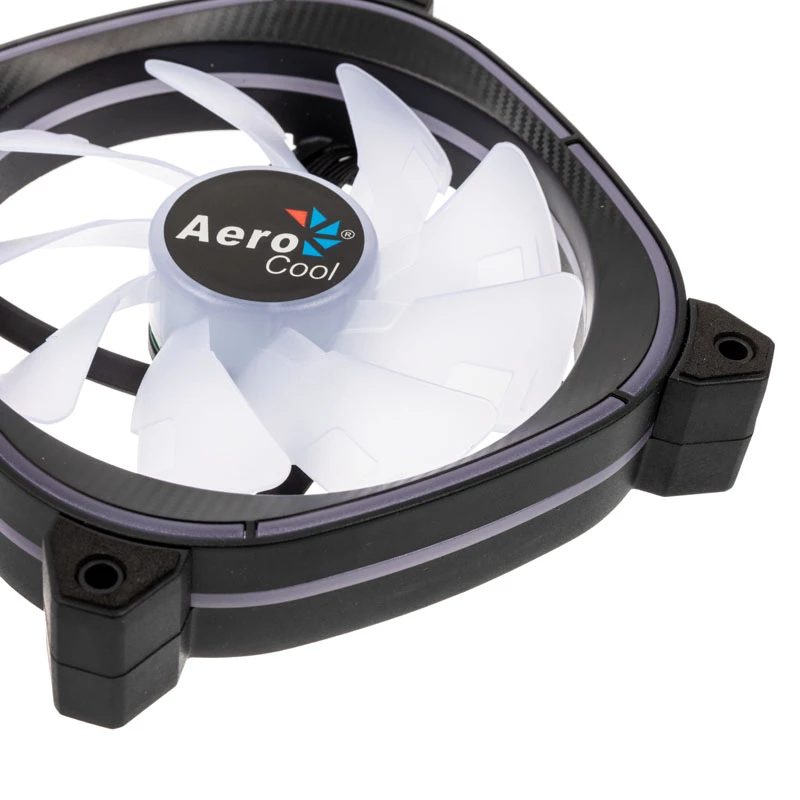 AEROCOOL 120mm Astro 12F ARGB LED Case Fan — 120mm, ARGB lighting, 3-pin power