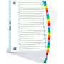 ELBA Mylar Card Index, A-Z, 26-Part, A4, 210 x 297mm, Coloured Tabs (596581-20)