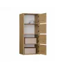 ALMA CHEST OF DRAWERS, ANTHRACITE/ARTISAN OAK