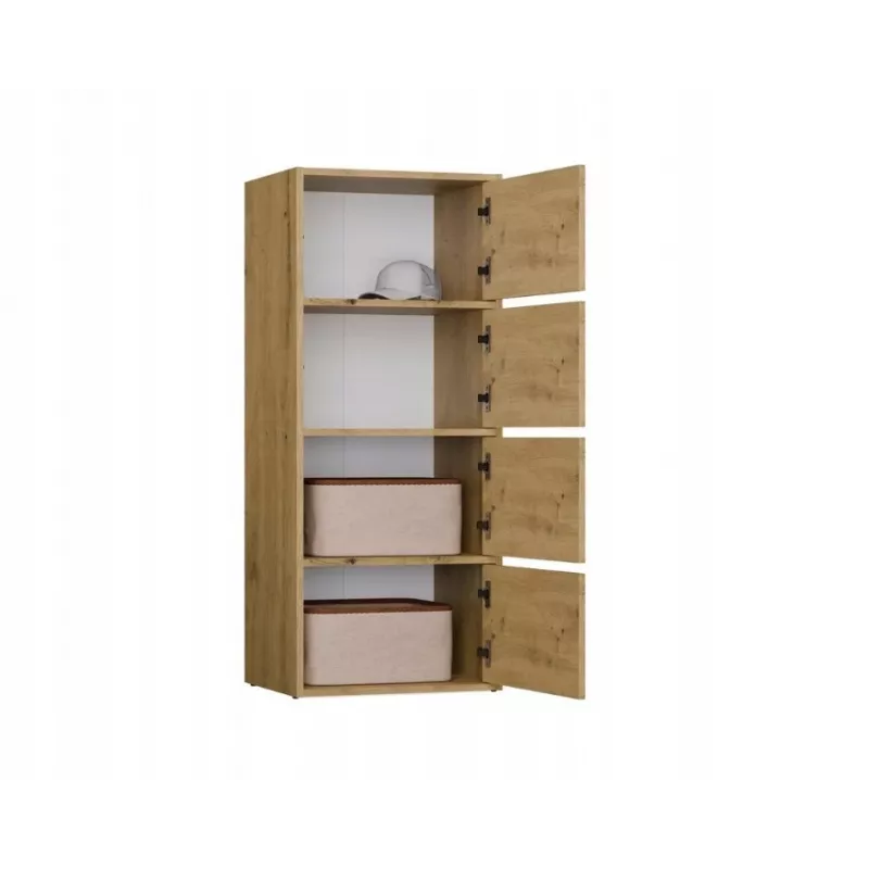 ALMA CHEST OF DRAWERS, ANTHRACITE/ARTISAN OAK