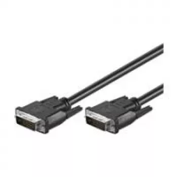 Wentronic Goobay DVI-D FullHD Cable Dual Link, Black, 5 m - DVI-D-Plug Dual-Link (24+1-Pin) > DVI-D-Plug Dual-Link (24+1-Pin) (68084)