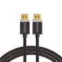 DisplayPort cable SAVIO CL-166 2 m Black — DisplayPort 1.4, male-to-male, gold-plated contacts