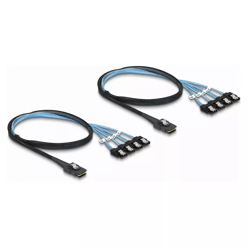 DeLOCK Converter M.2 2280 Key B+M male to 8 x SATA