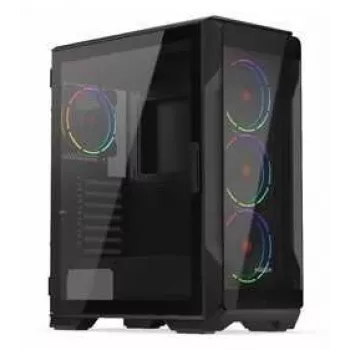 PC case KRUX HEKO KRXD001 ATX Mid Tower, tempered glass, RGB, supports ATX, GPU up to 34 cm, CPU cooler 165 mm