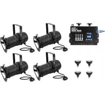 LED dimmer pack EUROLITE 20000696 dim2warm EDX-4 DMX RDM for PAR-30 spot control