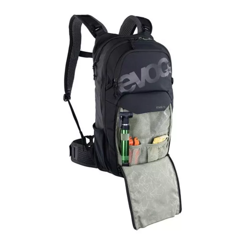 Cycling backpack EVOC Stage Black Nylon 12L 2L hydration