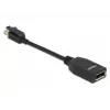 DeLOCK - DisplayPort-Adapter - Mini DisplayPort (M) latched to DisplayPort (W) - DisplayPort 1,4 - 15cm - Halogen-Free, 8K Support - Black (65978)