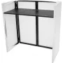 DJ stand Omnitronic Compact Mobile 32000025 with cover, portable folding workstation for controller and laptop