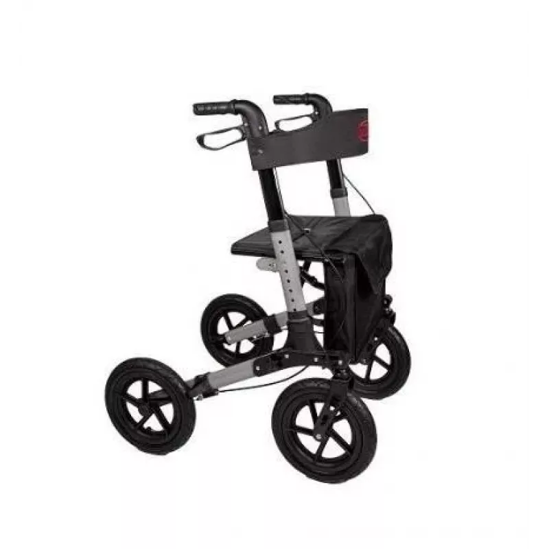 Walker (rollator) ANTAR AT51036 — black, 27.9 cm (11 inch) seat height, 9 kg, max load 136 kg, width 870 mm, depth 630 mm