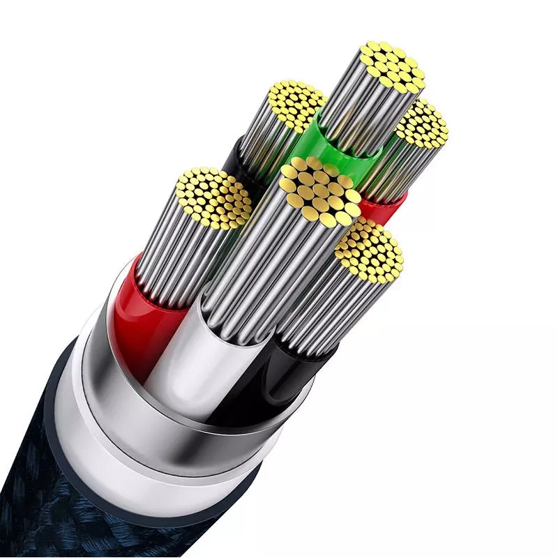 USB Cable Baseus CASS030003 1.2m USB A USB C/Micro USB-A/Lightning Blue