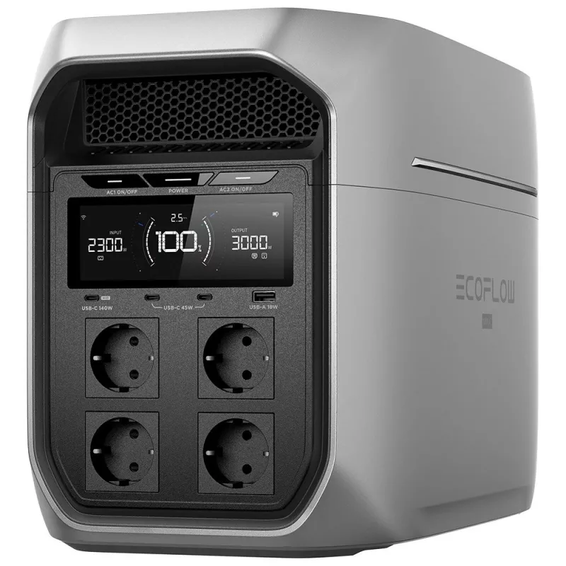 Portable power station EcoFlow Delta 3 Max Plus 2048Wh 1800W – battery backup and off-grid power