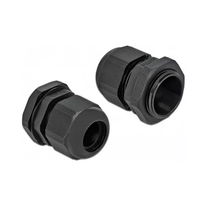 Cable Gland DeLOCK 60220 Black Plastic 10 pcs