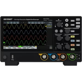 Voltcraft DOV1004 Digital-Oscilloscope 100 MHz 4-Channel 1.25 GSa/s 50 Mpts 12 Bit (VC-16753920)
