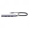 USB hub Unitek H1208CGY01 — 4-port USB 3.0 (5 Gbps), backwards compatible with USB 2.0, aluminium