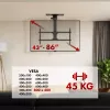 Ceiling TV Mount MACLEAN MC-109 T VESA 800x400 for 43–86 inch screens, max load 45 kg