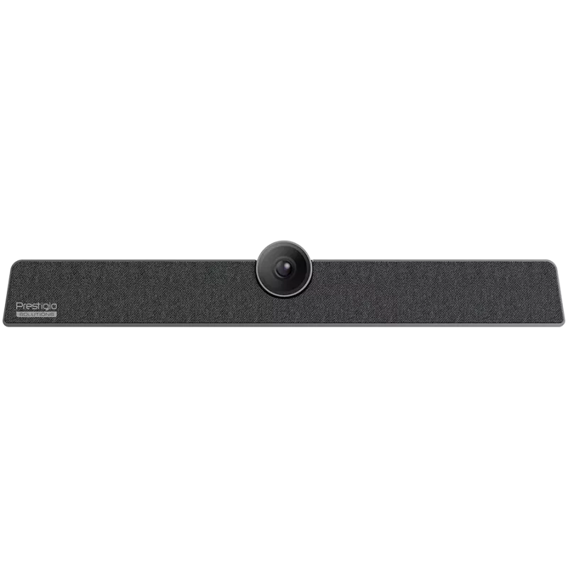 Prestigio Solutions Alpha Video Conferencing Collaboration Bar, UHD 12 MP, 6 Microphones, 8 m Range, USB-C/AUX