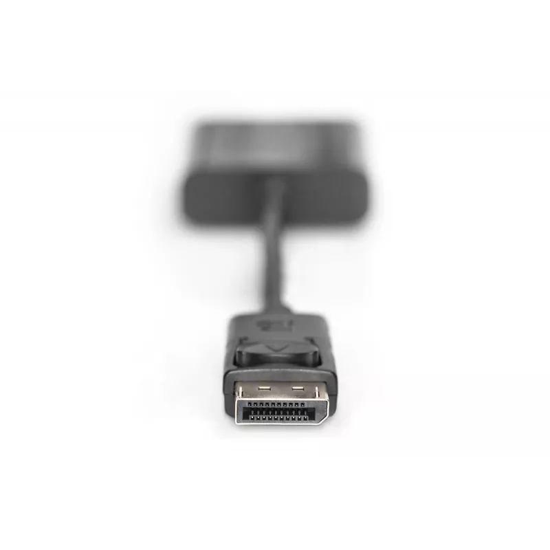 Assmann DisplayPort adapter cable. DP - HD15 M/F. 0.15m.w/interlock. DP 1.1 compatible. UL. bl. w/o shielding. 32AWG (AK-340410-001-S)
