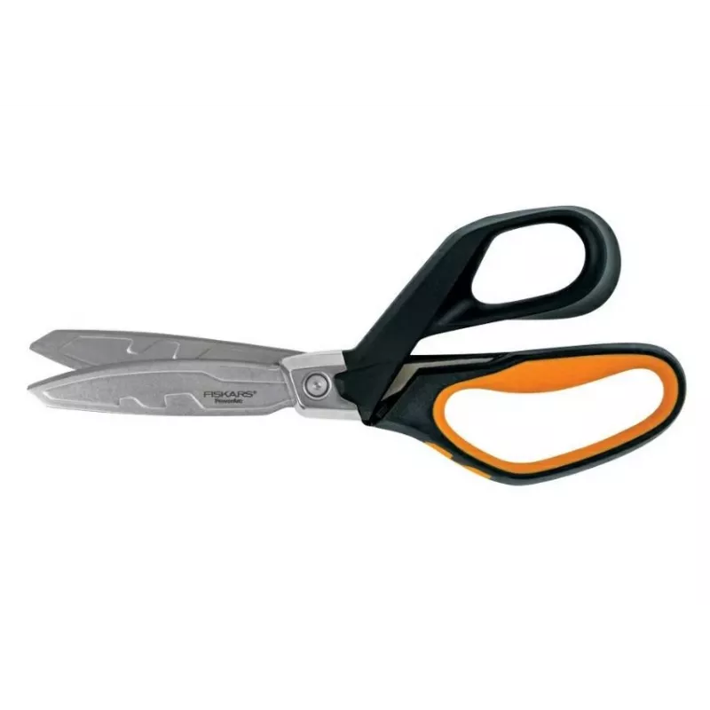 Scissors Fiskars PowerArc heavy-duty shears 26 cm, ergonomic handle, cutting for tough materials
