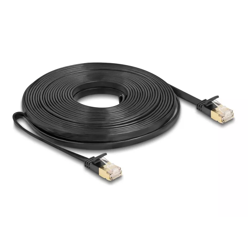 Network Cable DeLOCK RJ45 Cat.6A plug to plug U/FTP 10m black