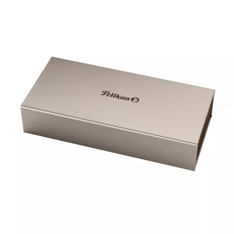Pelikan M200, Black, Gold, Integrated Filling System, Resin, Gold, Italic Nib, Gold, Stainless Steel