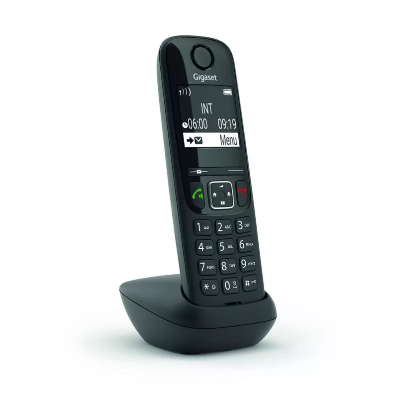 Analog/DECT telephone Gigaset AS690HX Wireless handset Caller ID Black