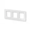 eQ-3 Homematic IP 162147A1 Glass Frame, 3-Gang, White