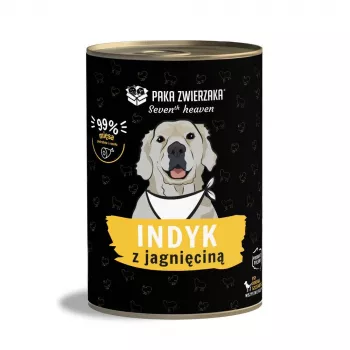 Wet dog food PAKA ZWIERZAKA Seventh Heaven Turkey with Lamb 400 g, can, 84.6% moisture