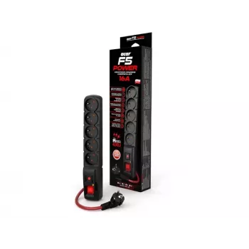 ACAR F5 POWER Black 5 AC outlet(s) 230 V 1.5 m