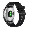 Silicone watch strap FIXED for Garmin QuickFit 20 mm, black