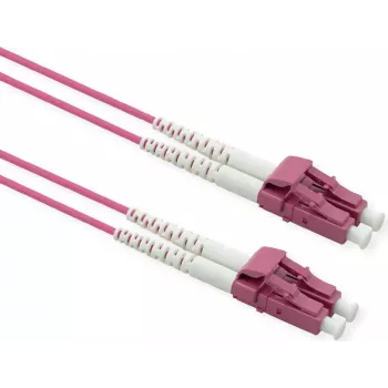 ROLINE fiber optic cable 50/125um OM4 - LC/LC - steel-reinforced - LSOH - violet - 20 m