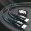 USB Type-C charging cable ColorWay CW-CBPDCC040-GR, 65W PD, 1 m, green