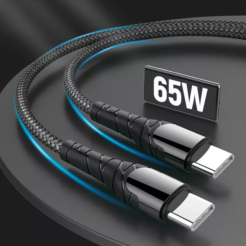 USB Type-C charging cable ColorWay CW-CBPDCC040-GR, 65W PD, 1 m, green