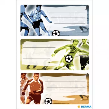 HERMA Football self-adhesive label Rectangle Permanent Multicolour 9 pc(s)