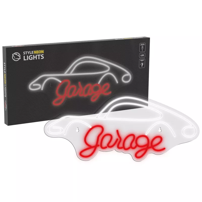 Decorative neon light MANTA SNL95WH white-red — two-color neon-style lighting