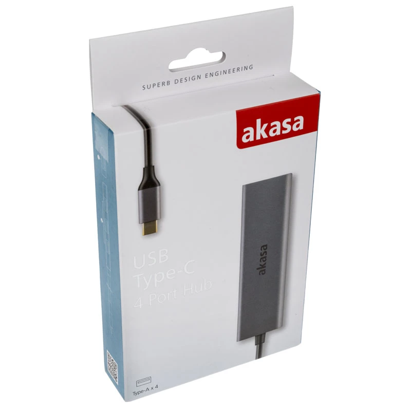 USB Hub Akasa USB Type-C 4 Port Hub