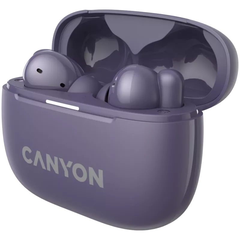 Canyon CNS-TWS10PL Headphones and Headset True Wireless Stereo (TWS) In-Ear calls/music/Sport/everyday use USB Type-C Bluetooth Violet (CNS-TWS10PL)