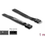 Parallel cable DELOCK 86059, 1 m, 9-pin (DB9) to 9-pin (DB9), black