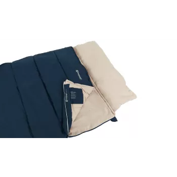 Sleeping bag Outwell Contour Lux XL — rectangular adult, polyester, 2200×1050 mm, for users up to 190 cm, blue